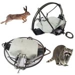 Small Animal Traps Raccoon Rabbit Fox Skunk Possum Feral Cat Weasel Bobcat Spring Trap (7in-2 Packer)