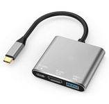 USB C to HDMI Adapter, USB 3.1 Type-C Hub to HDMI 4K+USB 3.0+USB-C Charging Port, Macbook/iMac HDMI Adapter