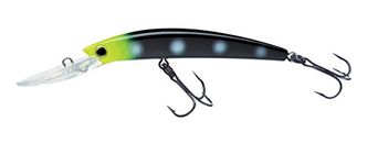 Yo-Zuri Crystal Minnow Deep Diver Walleye Floating Lure, 5 1/4", Zombie