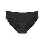 KNIX Super Leakproof Bikini, Leakproof Underwear, Period Underwear for Women, Machine Washable, Reusable, Black, Small