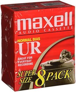 Maxell 109085 Brick Packs Optimally Designed for Voice Recording, Low Noise Surface with 60 Min Recording Time Per Tape