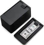 AVLA 20 Pack Check Holders, Black Plastic Tip Trays, Restaurant Check Presenters, Guest Receipt Holder Tray for Bars, Hotels, Dining, Catering Business, Cash, Credit Cards, Bills, Waitress Tip Tray