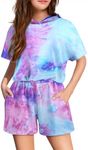 Arshiner Girls 2 Pieces Tie Dye Out