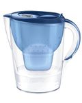 BRITA Marella XL Water Filter Jug Blue (3.5L) incl. 1x MAXTRA PRO All-in-1 cartridge - large-volume jug with digital LTI and Flip-Lid - now in sustainable Smart Box packaging