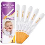 Premom Pregnancy Test Sticks Bulk: 5 Pack Early Detection hCG Tests Easy to Use - Accurate Sensitive Rapid Result Fertility Test Sticks