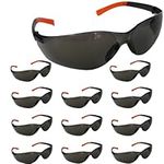 12x Safetyware SG200G Atlas Safety Glasses Anti Fog UV Tinted Dark Goggles Eye Protection Sunglasses Bulk