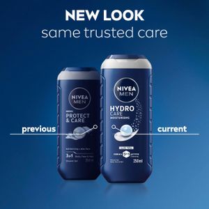 NIVEA MEN Protect & Care Shower Gel 250ml – Hydrating Body Wash