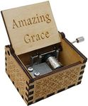 Epiphaneia Amazing Grace Wood Music Box Gifts for Christian Women & Men Religious, Wooden Music Boxes Presents for Mom, Daughter, Christmas, Baptism, Mother's Day, Birthday. Housewarming Wedding Gift