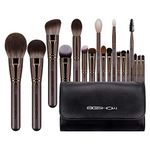 Professional Makeup Brush Set,Eigshow Makeup Brushes Perfect for Foundation Face Powder Blending Blush Bronzer Eyeliner Eye Shadow Brows with Case(PRO 18pcs Coffee)