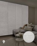 GoDear Design 99% Blackout Sliding Vertical Blinds 116-218 cm W x Up to 243 cm H, Extendable 4-Rail Track, Blinds for Window Blind Vertical, Patio Door Blinds, Door Curtain, Mica +