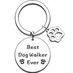 JMIMO Dog Walker Gifts Dog Lover Gift Appreciation Gifts for Dog Sitter Dog Caretaker Dog Owners Christmas Birthday Gifts Best Dog Walker Ever Keyring