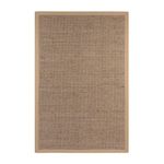 casa pura Natural Fibre Sisal Rug With Cotton Border, Woven Carpet Area Rug, Non-slip Carpet Runner For Living Room, Bedroom, Hallway, Easy Clean (Old Heritage, 200 x 290 cm)