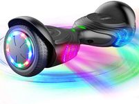 TOMOLOO Music-Rhythmed Hoverboard for Kids and Adult Two-Wheel Self-Balancing Scooter- UL2272 Certificated with Music Speaker- Colorful RGB LED Light