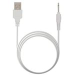 Gozaqe Usb to Dc 2.5mm Power Cable,Replacement DC Charging Cable,1 Meter,USB Charger Cord,Compatible with Toy,Beauty Product,Magic Mate(White)