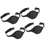 MECCANIXITY 4 Pack Mic Belt for Fitness Microphone Belt Carrier Pouch Adjustable Waistband Bag for Instructors Theater Teacher Speakers, Black