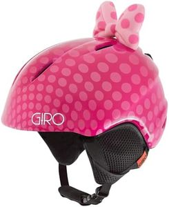 Giro Launch Plus Toddler Ski Helmet - Snowboard Helmet for Boys & Girls - Pink Bow Polka Dots - XS (48.5-52 cm)