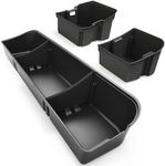 oEdRo Under Seat Storage Fit for 2015-2024 Ford F-150 F150 SuperCrew/Crew Cab, 2017-2024 F-250/F-350/F-450/F-550 Super Duty, Upgraded Rear 3-in-1 Truck Organizer Underseat Storage Box