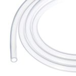 Rebower 3.3ft Silicone Tubing 6mm ID 8mm OD Clear Industrial Plastic Tubing Pure Silicone Hoses for Pump Siphoning Draining Irrigation Brewing, 1/4"