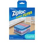 Ziploc XL Flex Flexible Tote with Handle, Large, Clear