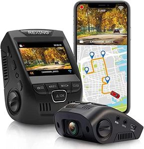 Rexing V1 3rd Generation 4K UHD WiFi Car Dash Cam 2.4" LCD 170° Wide Angle Dashboard Camera Recorder with WiFi, 32GB Card, G-Sensor, WDR, Loop Recording