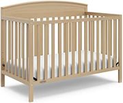 Graco Benton 5-in-1 Convertible Crib (Driftwood) – GREENGUARD Gold Certified, Converts from Baby Crib to Toddler Bed, Daybed and Full-Size Bed, Fits Standard Full-Size Crib Mattress