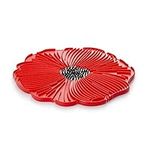 Poppy Red Food Safe Silicone Trivet
