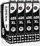 Clywenss 405 XL Black Ink Cartridges Compatible with Epson 405 XL 405XL Multipack for WorkForce Pro WF-4820 WF-3820 WF-7310 WF-7830 WF-7840 WF-4830 WF4820 WF3820 WF7310 WF7830 WF7840 WF4830, 4-Pack