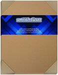 100 Brown Kraft Fiber 80# Cover Paper Sheets - 8.5" X 11" (8.5X11 Inches) Standard Letter|Flyer Size - Rich Earthy Color with Natural Fibers - 80lb/pound Cardstock - Smooth Finish