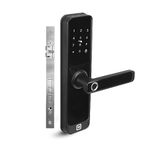 Geek Smart Lock A270, Smart Digital Door Lock with Wi-Fi connectivity,5-in-1 Remote Unlocking Using Mobile App, Biometric Fingerprint Access, RFID Card, Passcode & OTP (Black)