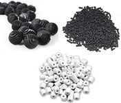 COLOURFUL AQUARIUM 250G Activated Carbon + 250G Ceramic Rings + 22 Bio Balls - Suitable For All Aquarium Fish Tank (26Mm, Combo-1, Pack Of 1)