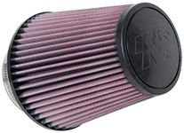 K&N Universal Clamp-On Air Intake Filter: High Performance, Premium, Washable, Replacement Filter: Flange Diameter: 4 In, Filter Height: 7 In, Flange Length: 1.75 In, Shape: Round Tapered, RU-1032