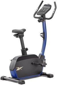 Reebok FR30 Upright Exercise Bike for Home Use Stationary Bike Fitness Equipment Cardio Machine with LED Touchscreen, Tablet Holder, Bluetooth, Kinomap Zwift Apps, 32 Quiet Magnetic Resistance Levels