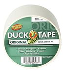 Duck Tape Original White 50mm x 5m, Improved Formula High Strength Waterproof Gaffer and Duct Adhesive Cloth Repair Tape, White