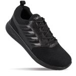 WALKAROO WS3008 Mens Walking Shoe for Casual Wear and Regular use - Black Black