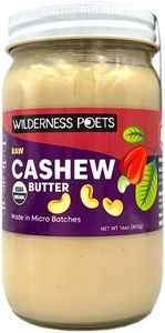 Wilderness Poets, Organic Cashew Butter - Raw, Vegan, Paleo, No Added Sugar - 16 Ounce (Pack of 1)