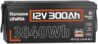 HumsiENK Bluetooth 12V 300Ah Batter