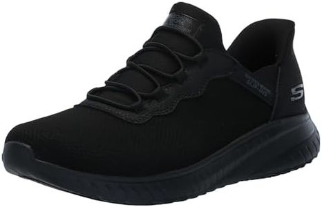 Skechers Women's Work Hands Free Slip Ins Squad Chaos Sr-Jasul Food Service Shoe, Black, 7 US