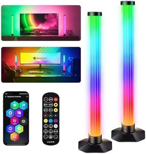 Euakee Lampe LED TV, Gaming Smart LED Lampe, RGB avec Effets D'éclairage Multiples, Light Bars avec Modes Scène et Modes Musique, Déco pour Jeu, Photos, PC, Télévision, Pièce (42CM)