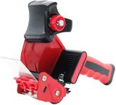 QILIMA Packing Tape Dispenser Gun 2" Light Seal Packing for Use Tape Dispenser Gun for Shipping, Moving, Carton and Box Sealing-Red