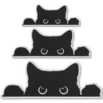 Sibba 3 Pcs Peeking Cat Sticker Car Bumper Sticker Funny Decal Stickers Vinyl Waterproof Bumper Stickers Cute Exterior Accessories Black Sticky Cover Adhesive Sneaky Cat Decal for Box Laptop Wall Cup