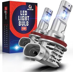 AOLEAD H11 H8 H9 LED Headlight Bulb 50W 6500K Cool White Fanless Conversion Kit All in One