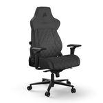 Corsair TC500 LUXE Gaming Chair – Premium Breathable Fabric – Wide Seat – Five-Way Adjustable Armrests – Adjustable Built-in Lumbar Support – 90-160 Degree Recline – Shadow