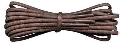 Fabmania Brown 3mm Round Waxed Cotton Shoelaces - 90cm