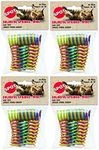 Ethical Pet (4 Pack) Wide Durable Heavy Gauge Plastic Colorful Springs Cat Toy, 10 Count Per Pack