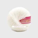 Vardhman 4ply Acrylic Knitting Wool/Yarn White Shade No - 018 (Pack of 6) Baby Soft Wool Hand Knitting Balls for Art Craft, Sweater, Socks, Gloves, Caps, Super Soft Needle Knitting Yarn Thread;