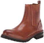 FRYE Women's Ella Moto Chelsea Boot, Cognac, 6 M US