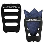 Pocket Squares Holder For Men, Best Accessories for Suits, Tuxedos,Vests and Dinner Jackets, 2Pack Assorted.