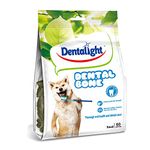 Gnawlers DentaLight Dental Bone, and Edible, Easy to Digest, Rich in Fibers, Natural Chloropyll, Freshen Breath & Fight Tartar & Plaque, Small, 60in1, 540gm, Pack of 10 Sold by DogsNCats