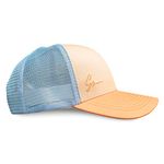 Grace Folly Beach Trucker Hats for Women- Snapback Baseball Cap for Summer (Classic Blue & Peach)