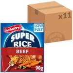 Batchelors Super Rice Beef Flavour Packet Ready Meal, 90 g (Pack of 11)